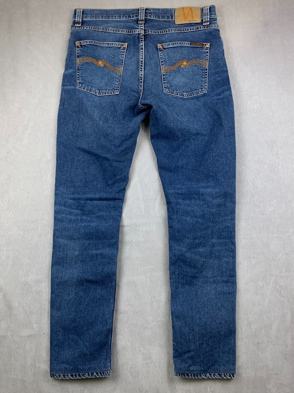 Nudie Jeans Mens Pants 30 Mid Blue Denim Lean Dean Organic Cotton Stretch 30x29 - Picture 8 of 10